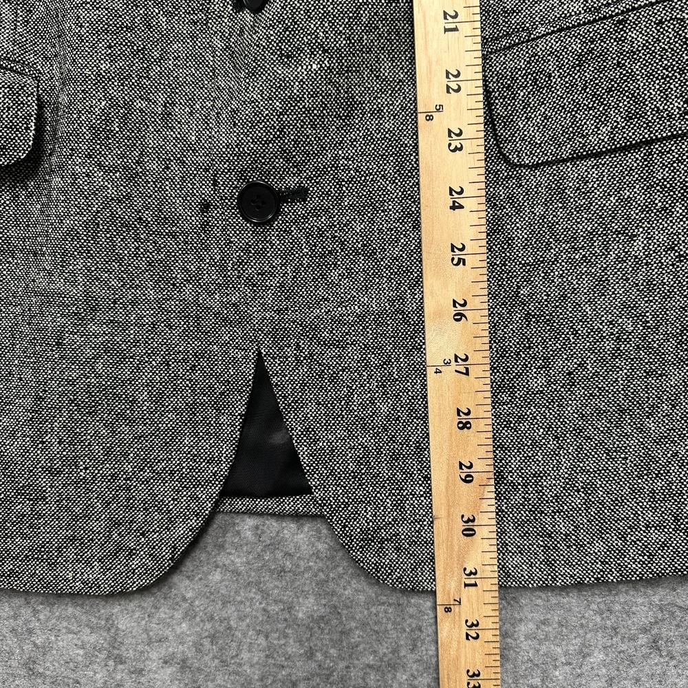 Vintage Roberto Vasalli 100% Silk Tweed Sport Coat Mens R42 Gray Yugoslavia - Picture 9 of 16